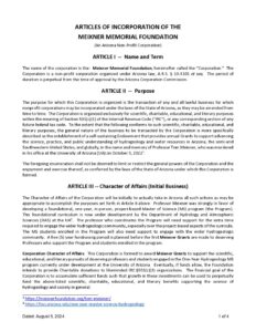 MMF Articles of Incorporation