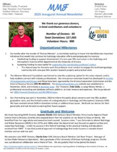 Fall 2025 Newsletter - Meixner Memorial Foundation